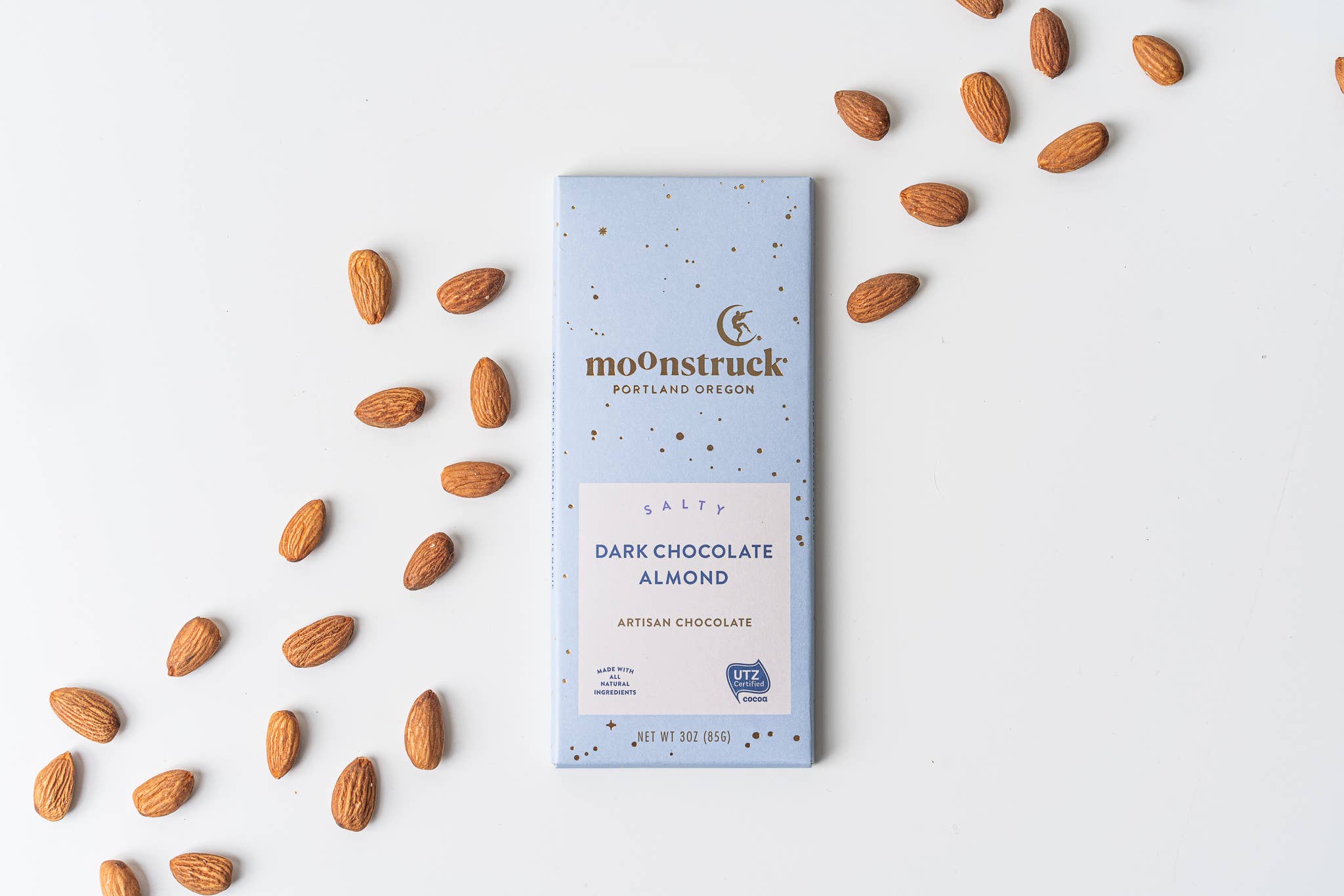 MoonStruck Salty Dark Sea Salt Almond Bar