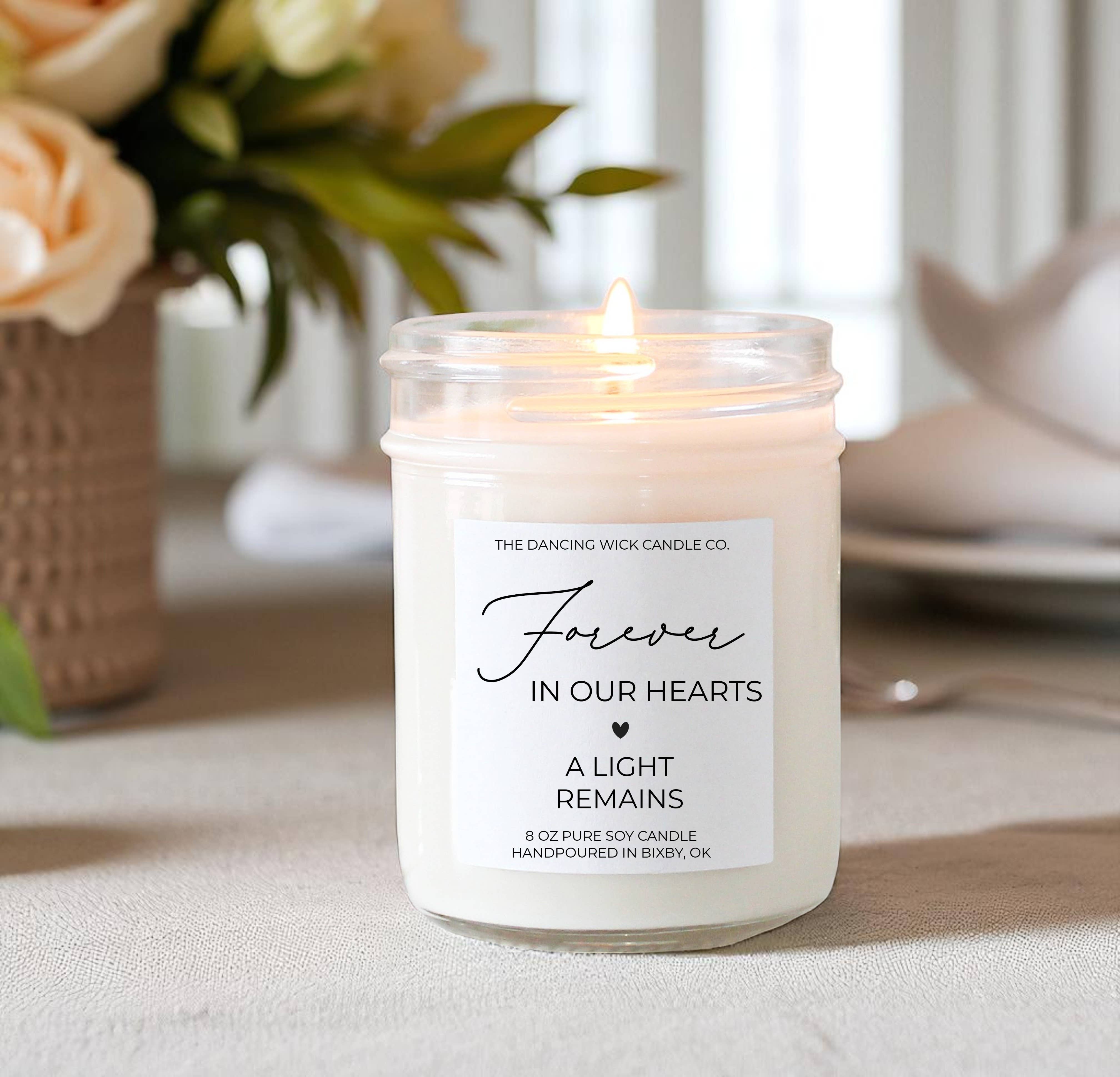 Memorial Gift Candle / Lavender Vanilla Scent