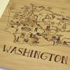 A Slice of Life - Cutting & Serving Board featuring Washington State