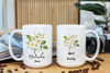 Personalized Birth Month Flower Language Mug