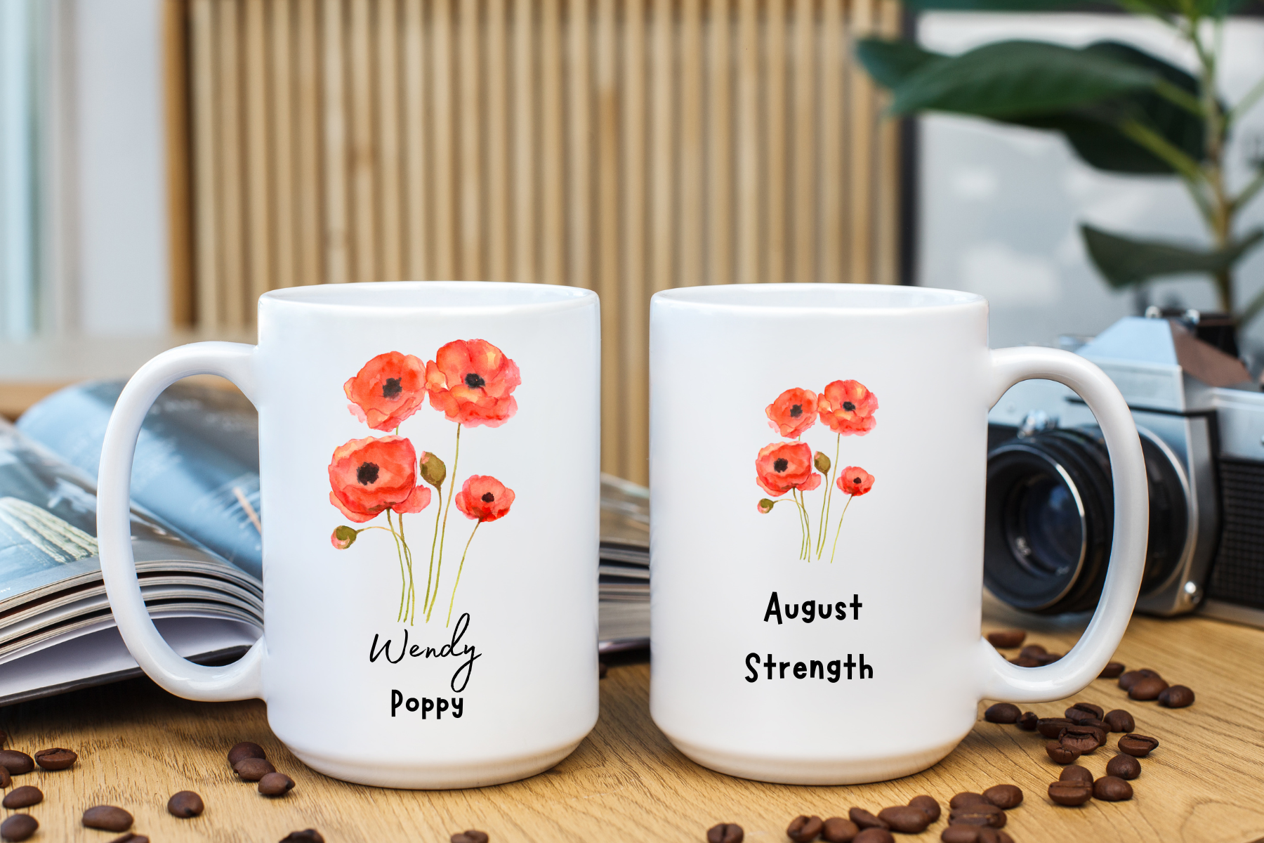 Personalized Birth Month Flower Language Mug