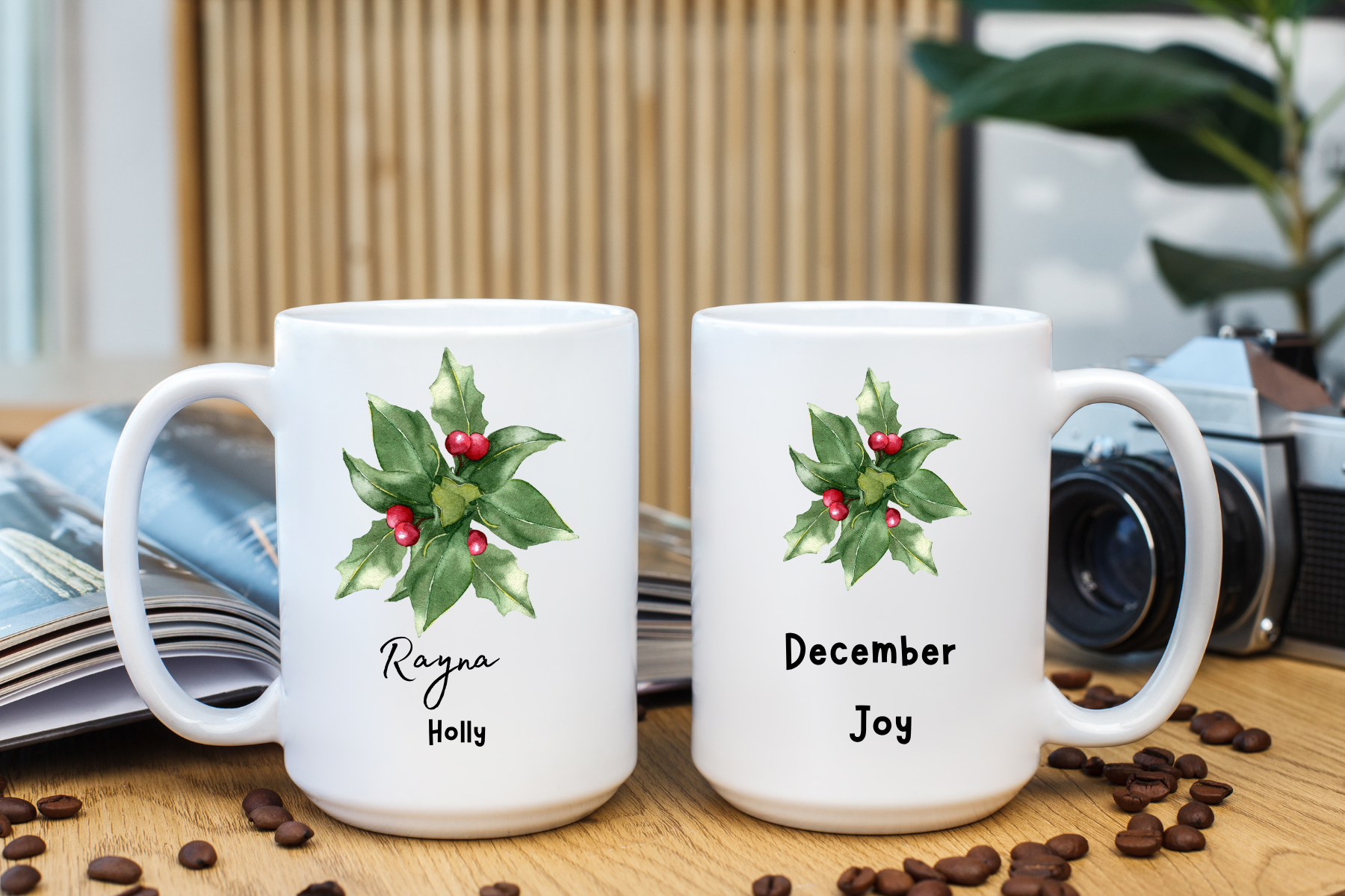 Personalized Birth Month Flower Language Mug