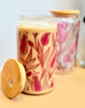 Tulip Whisper Glass Tumbler with Bamboo Lid
