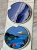 Customizable Ceramic Car Coaster Set – Functional Art for Your Car Cup Holder