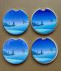 Customizable Ceramic Car Coaster Set – Functional Art for Your Car Cup Holder