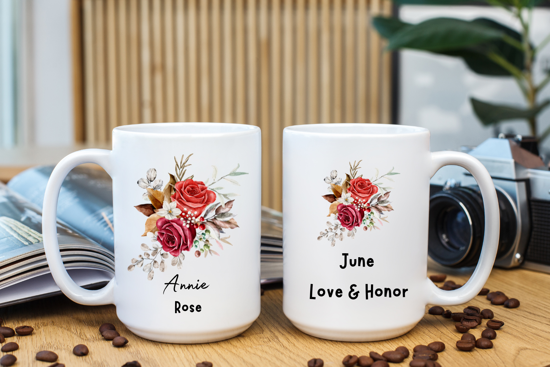 Personalized Birth Month Flower Language Mug