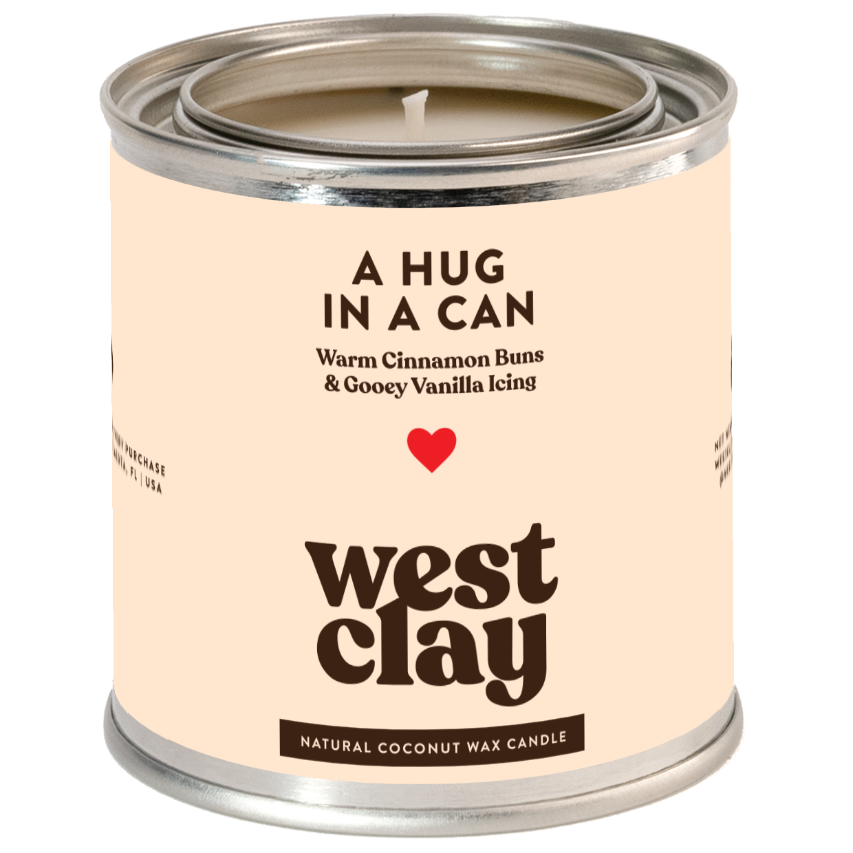 A Hug in a Can Candle, Cinnamon Buns & Vanilla Icing